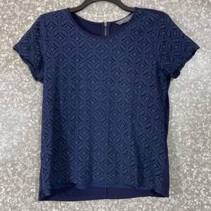 Market & Spruce Blue Lace Women’s Top or Junior’s Top